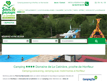Tablet Screenshot of camping-honfleur.com